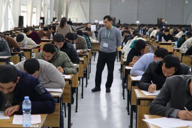 Ichki ishlar organlarida xizmatga nomzodlarni qabul qilish uchun test sinovlari o‘tkazildi
